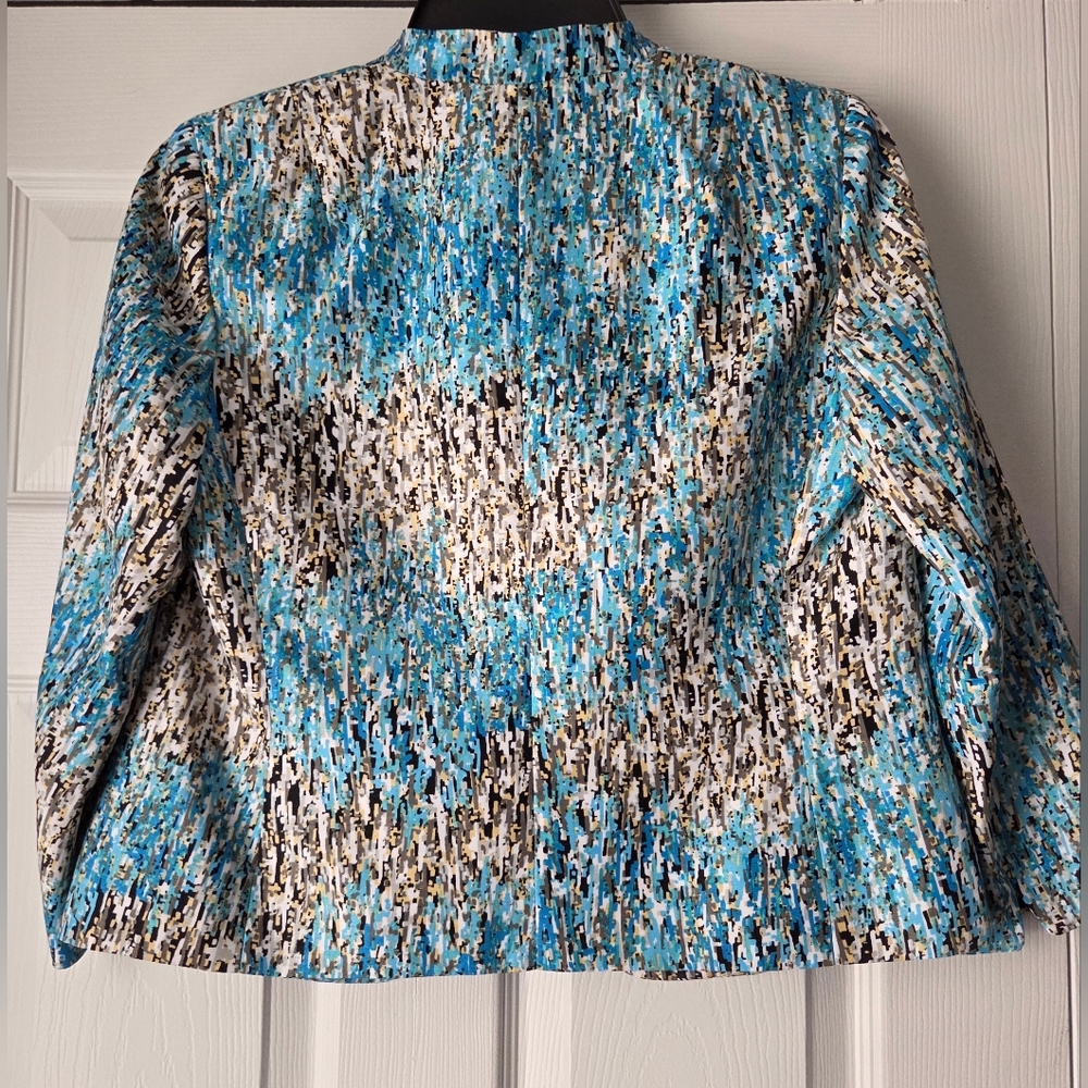 NWOT Kasper Patterned Women's Blazer Size 4P - Picture 7 of 12